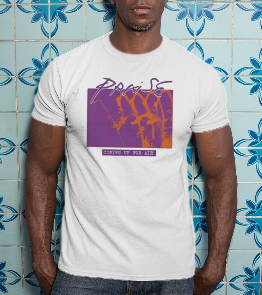Praise Coming Up For Air Purple And Orange Abstract T-Shirt