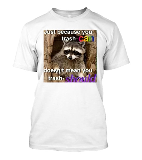 Just Because You Trash Can Doesn’t Mean You Trash Should Raccoon T-Shirt