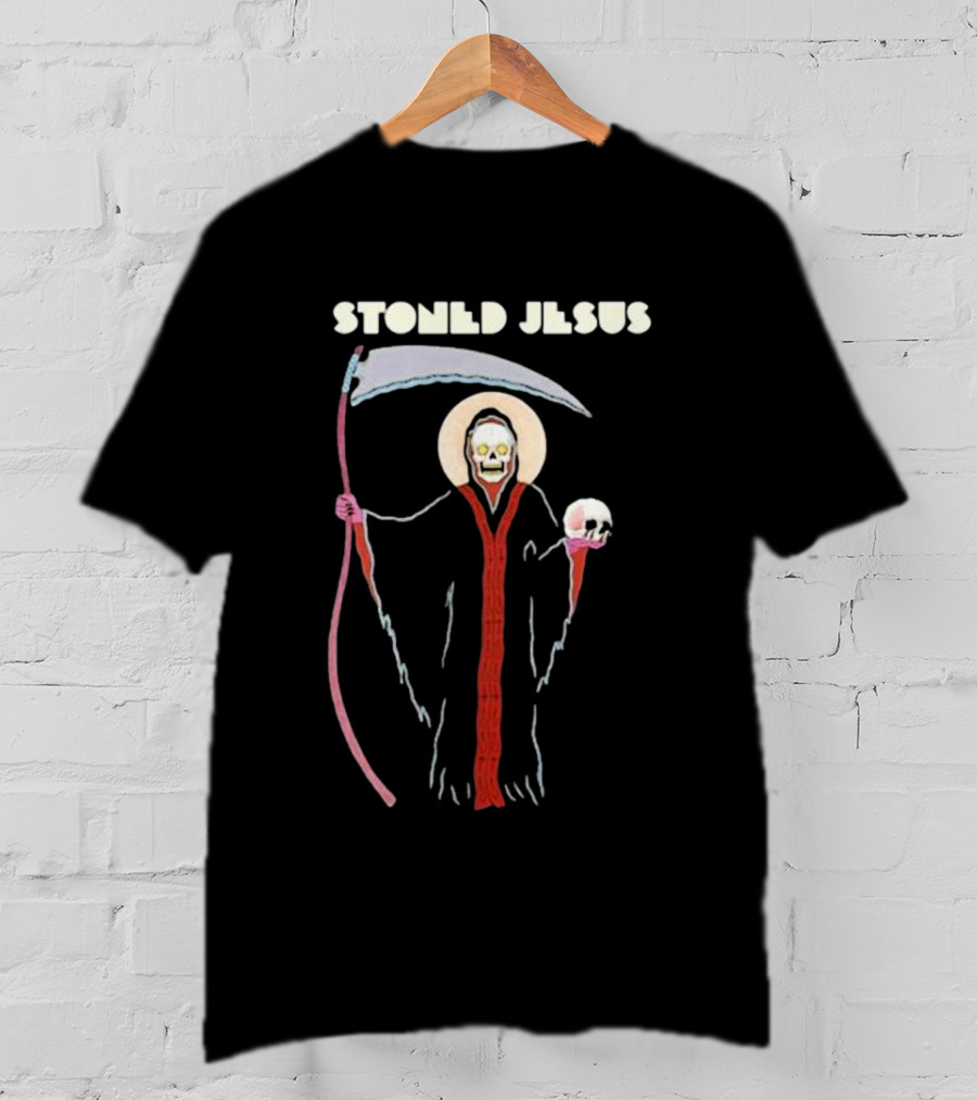 Stoned Jesus The Harvest Grim Reaper Bones T-Shirt