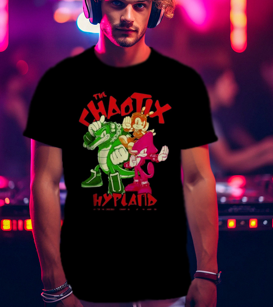 The Chaotix Hypland Vector The Crocodile Charmy Bee Espio The Chameleon T-Shirt