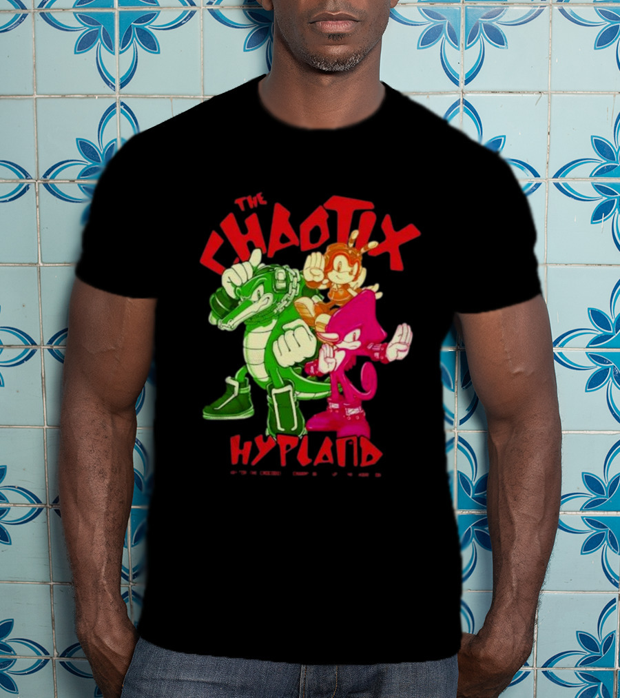 The Chaotix Hypland Vector The Crocodile Charmy Bee Espio The Chameleon T-Shirt