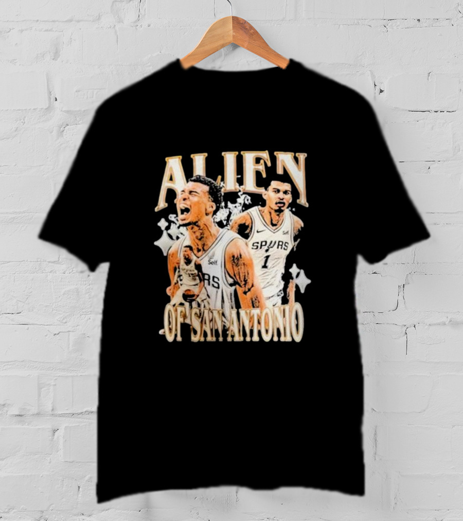 Alien Of San Antonio Spurs Basketball Star T-Shirt