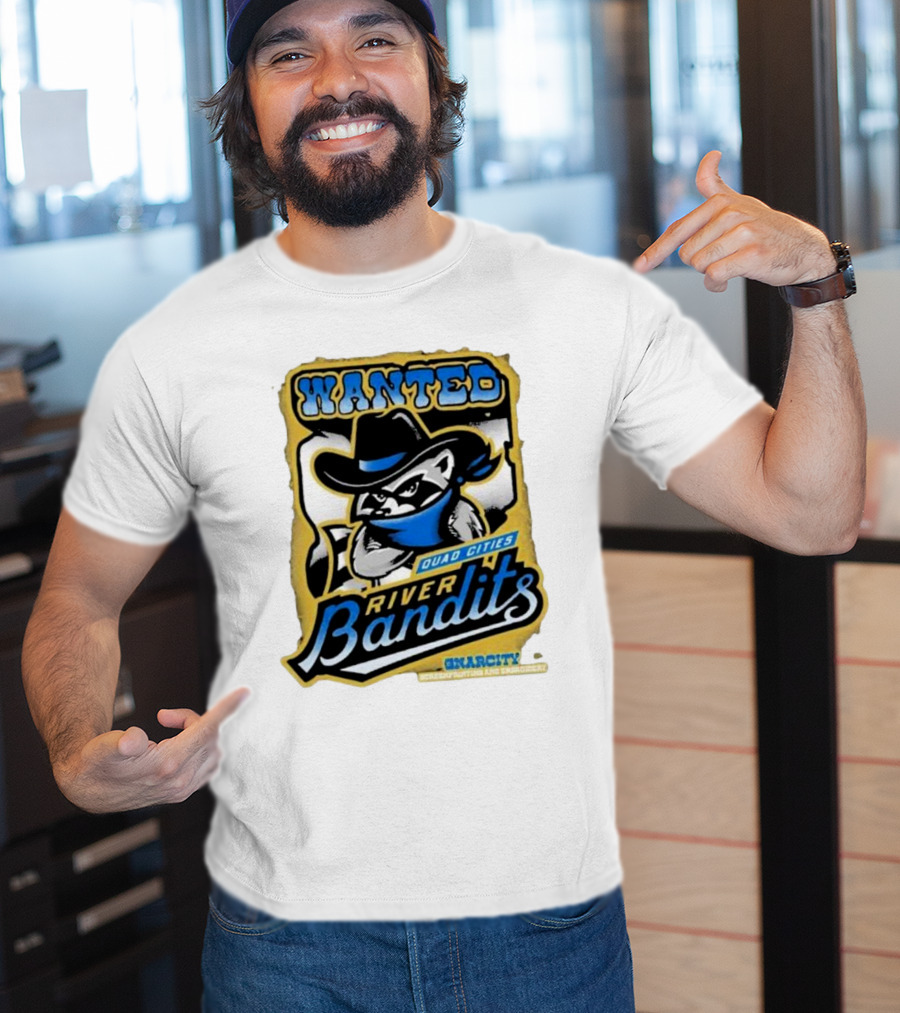 Wanted Quad Cities River Bandits Gnarcity Collectors And Knickleheads T-Shirt