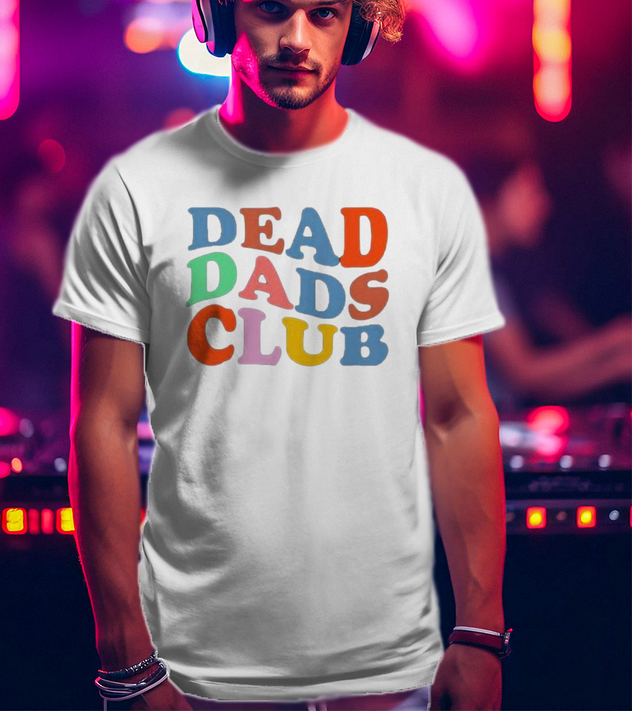 Wenshmoople Multicolored Dead Dads Club T-Shirt