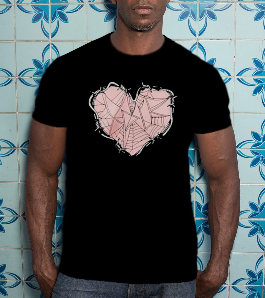 Xplr Barbed Wire Heart Geometric T-Shirt