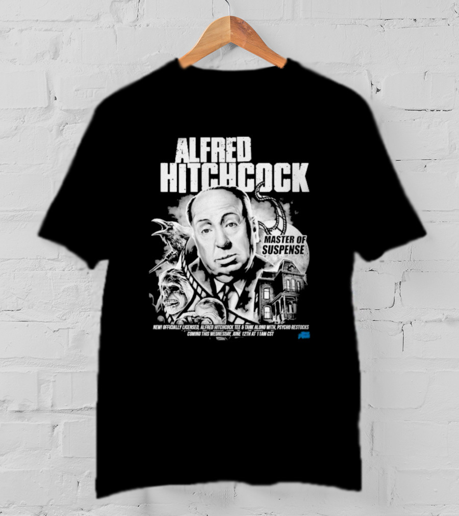 Alfred Hitchcock Master Of Suspense Psycho Restocks June 12th Licensed Tee 11AM CST T-Shirt
