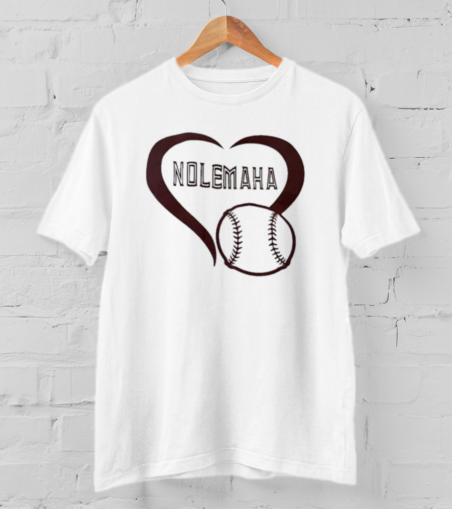 Nolemaha Baseball Heart T-Shirt
