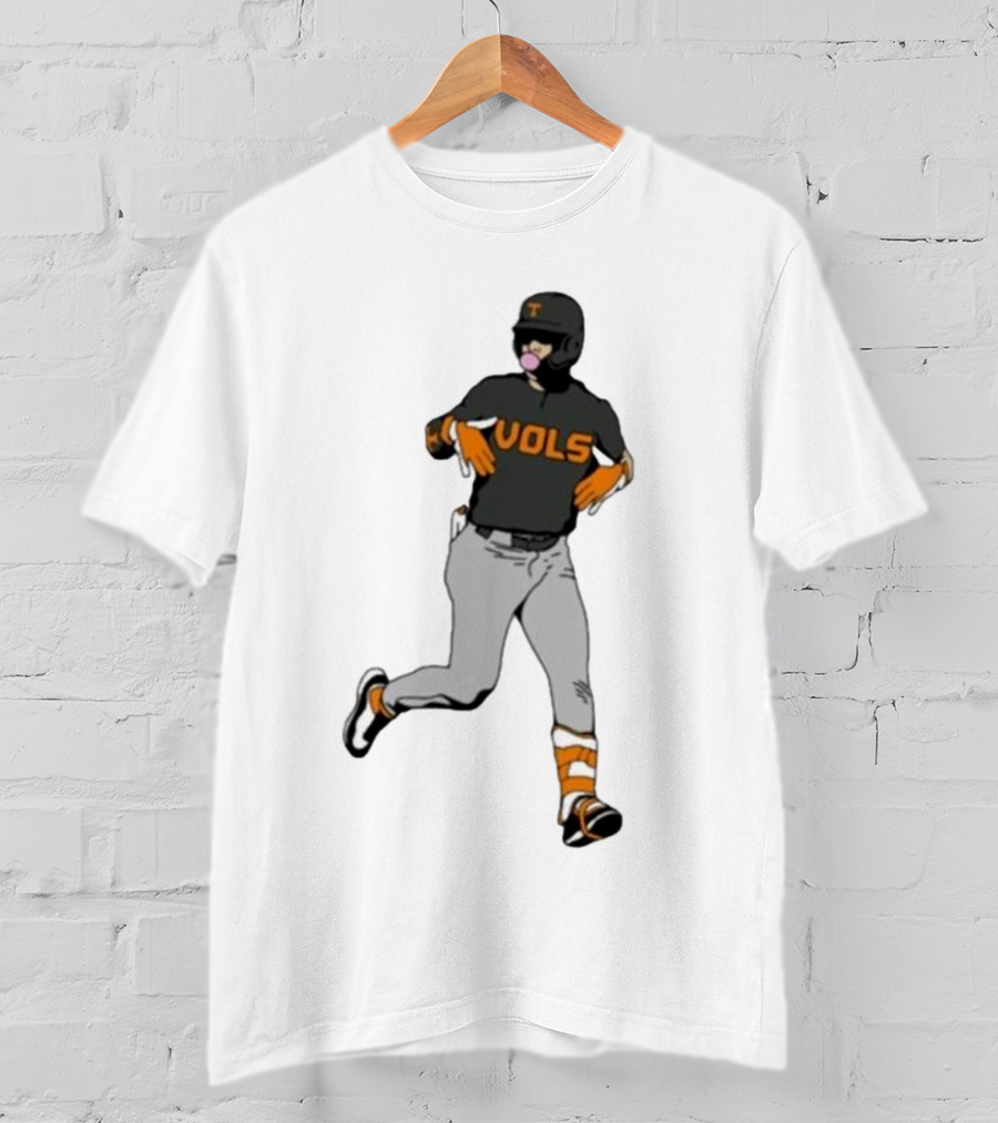VOLS Baseball Player Bubblegum T-Shirt