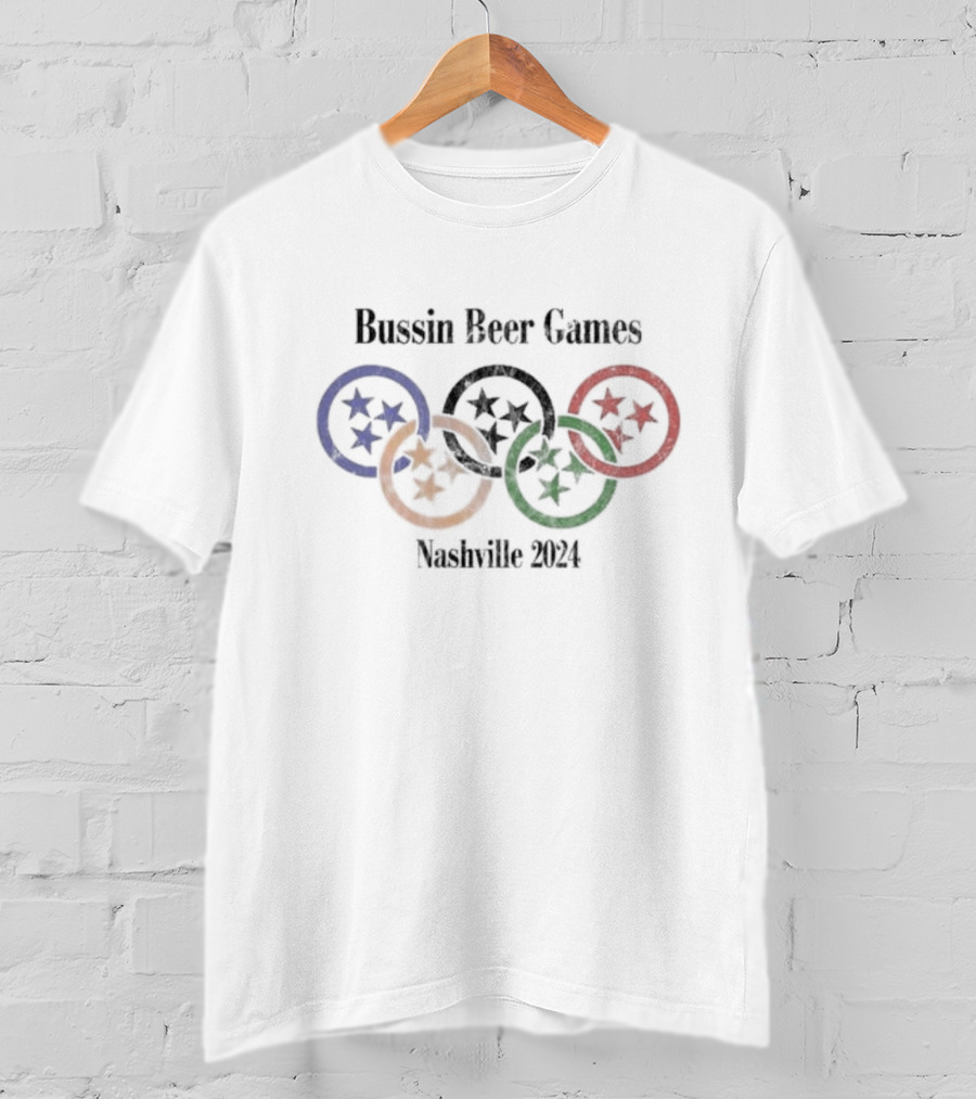 Bussin’ With The Boys Bussin Beer Games Nashville T-Shirt