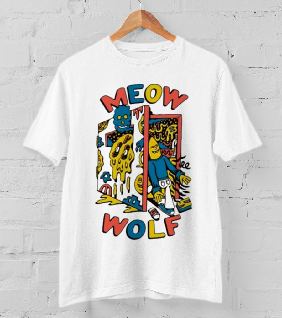 Meow Wolf Killer Acid X Mw Drippy Door Trippy Psychedelic T-Shirt