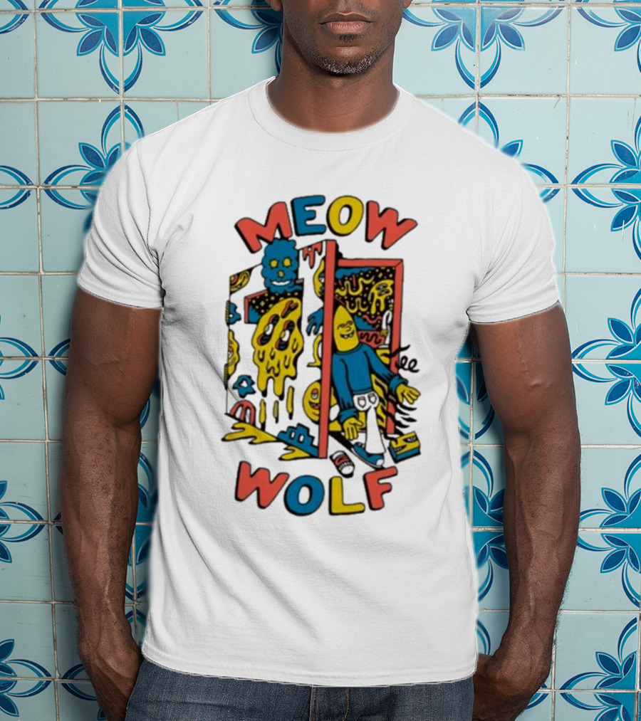 Meow Wolf Killer Acid X Mw Drippy Door Trippy Psychedelic T-Shirt