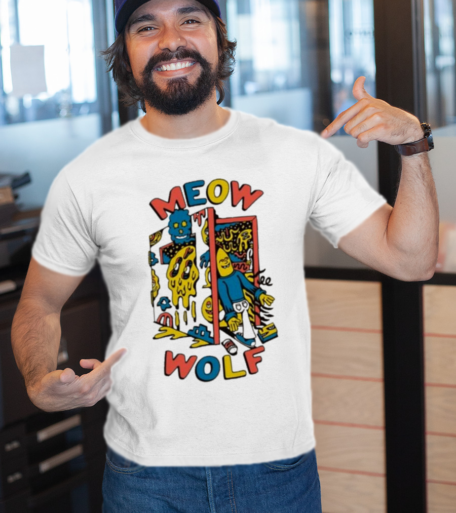 Meow Wolf Killer Acid X Mw Drippy Door Trippy Psychedelic T-Shirt