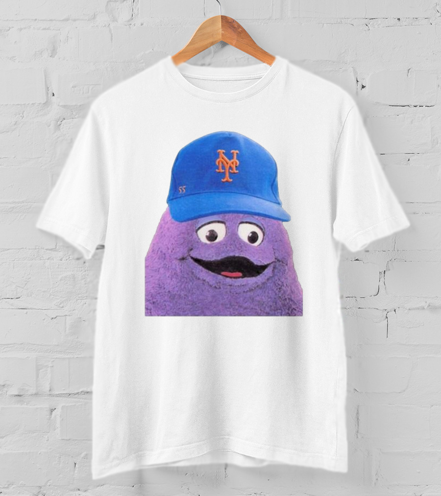 Lgm Grimace New York Mets Mascot Baseball Cap T-Shirt