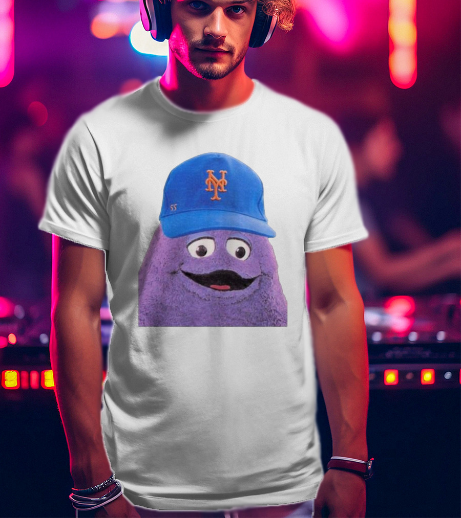 Lgm Grimace New York Mets Mascot Baseball Cap T-Shirt