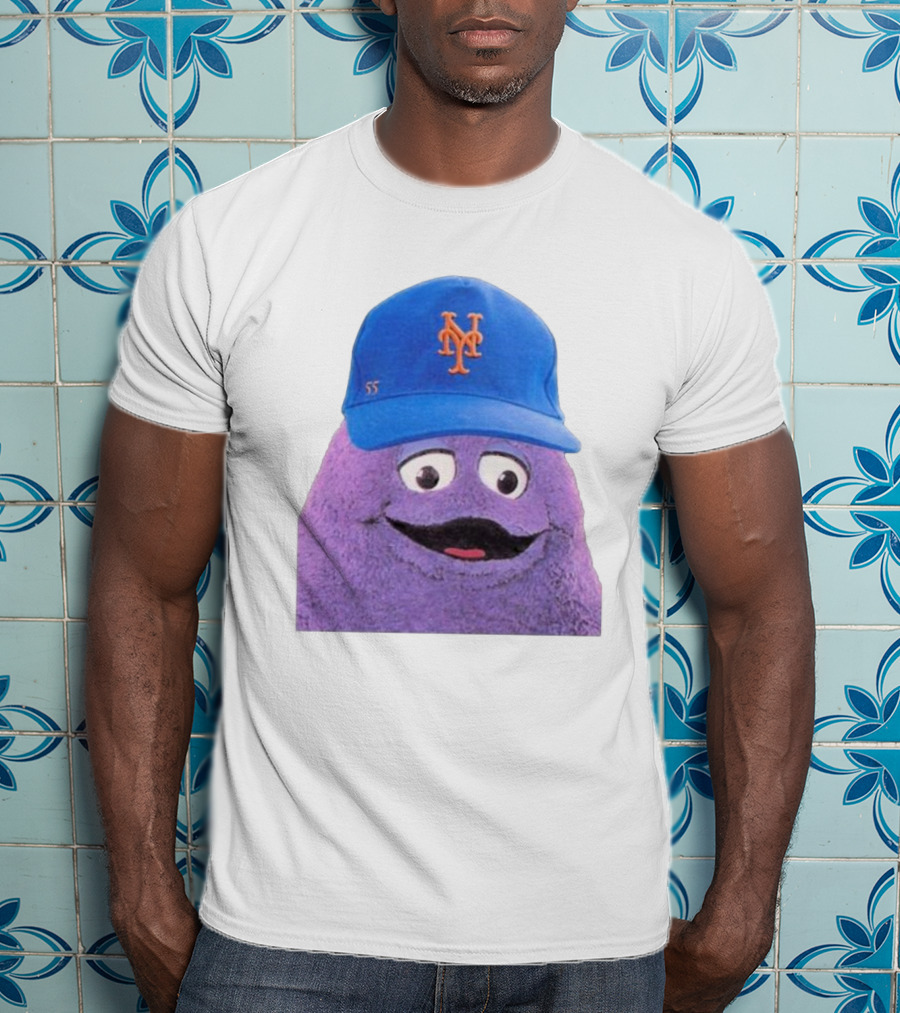 Lgm Grimace New York Mets Mascot Baseball Cap T-Shirt