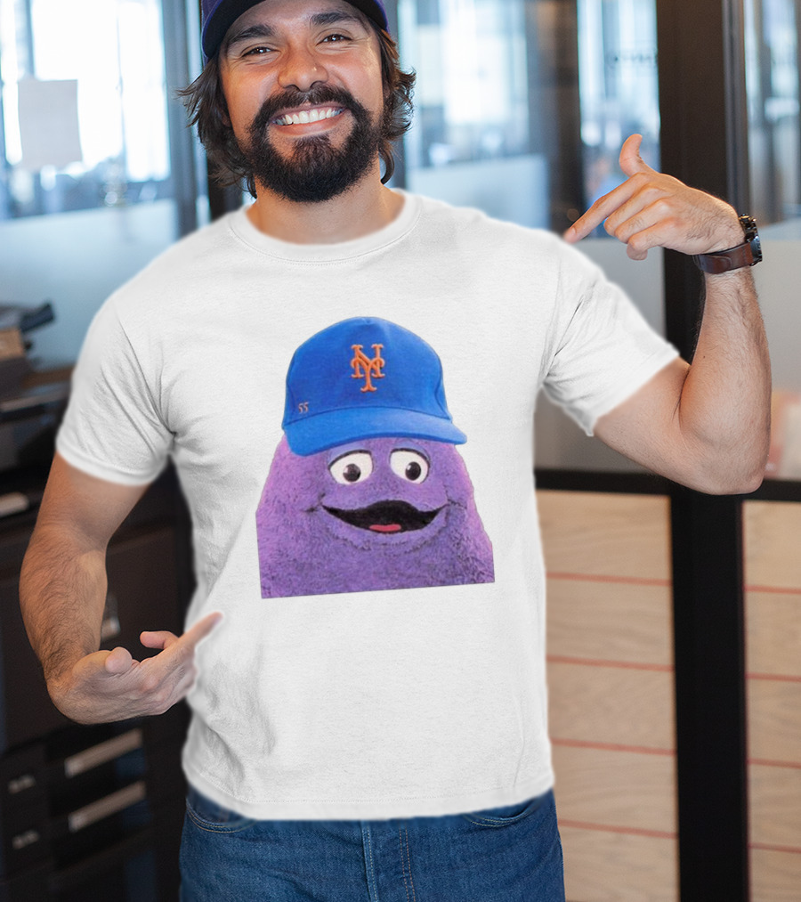 Lgm Grimace New York Mets Mascot Baseball Cap T-Shirt