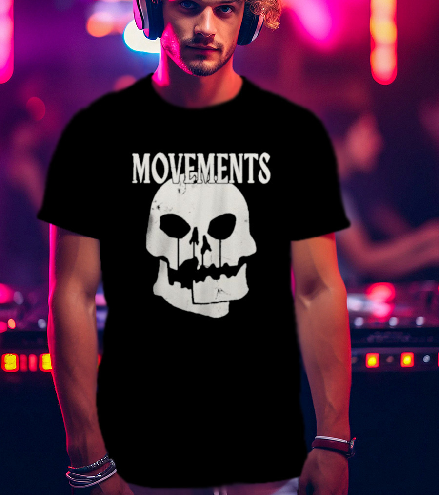 Movements Afraid To Die Skull Graphic Iconic T-Shirt
