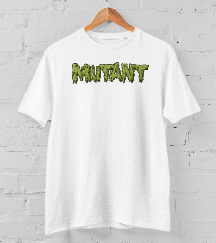 Mutant Threads Dripping Text T-Shirt