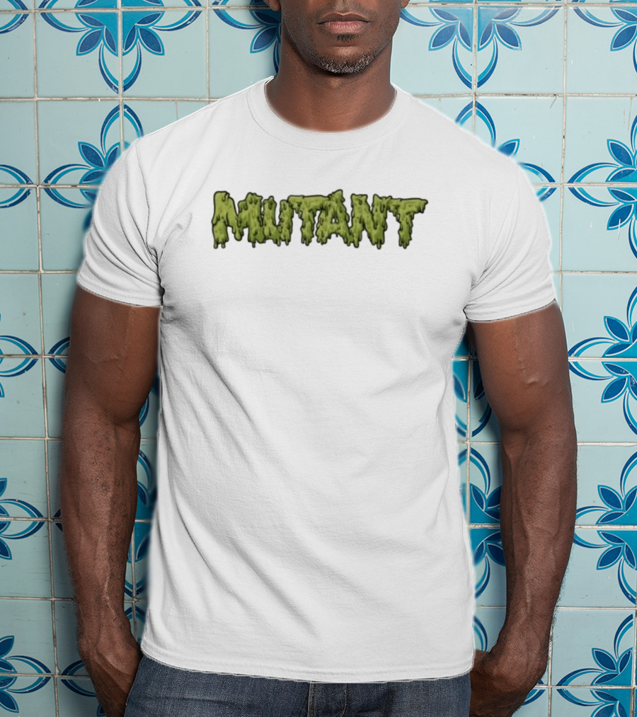 Mutant Threads Dripping Text T-Shirt