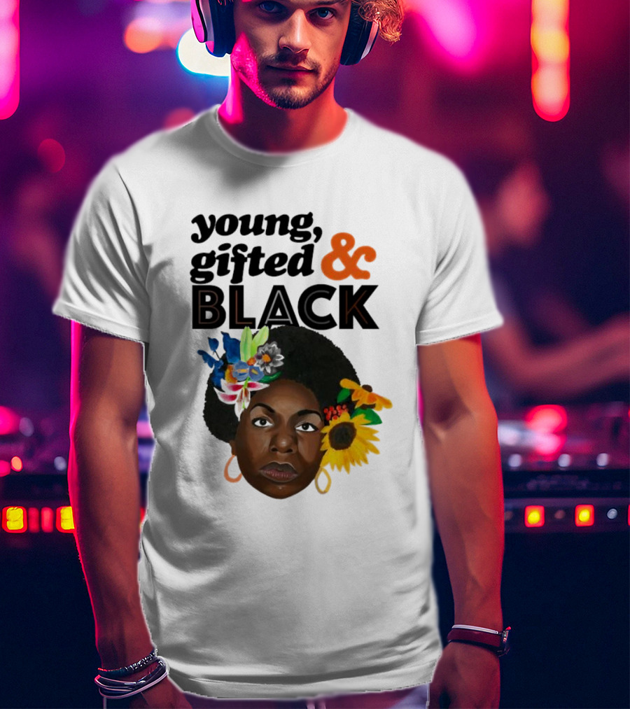 Young Gifted And Black Nina En Printemps T-Shirt