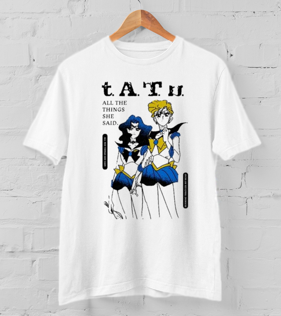 T.A.T.u. All The Things She Said Sailor Moon Inspired Characters T-Shirt
