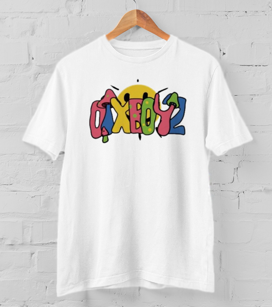 Otxboyz Microdose Smiley Face Psychedelic Bubble Letters T-Shirt