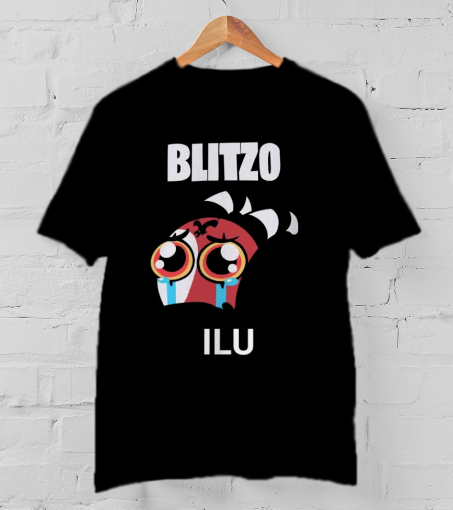 Blitzo Ilu Crying Face With Big Teary Eyes And Horns T-Shirt