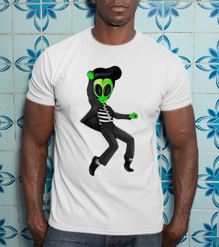 Jailhouse Rock Alien Elvis Presley Dance T-Shirt