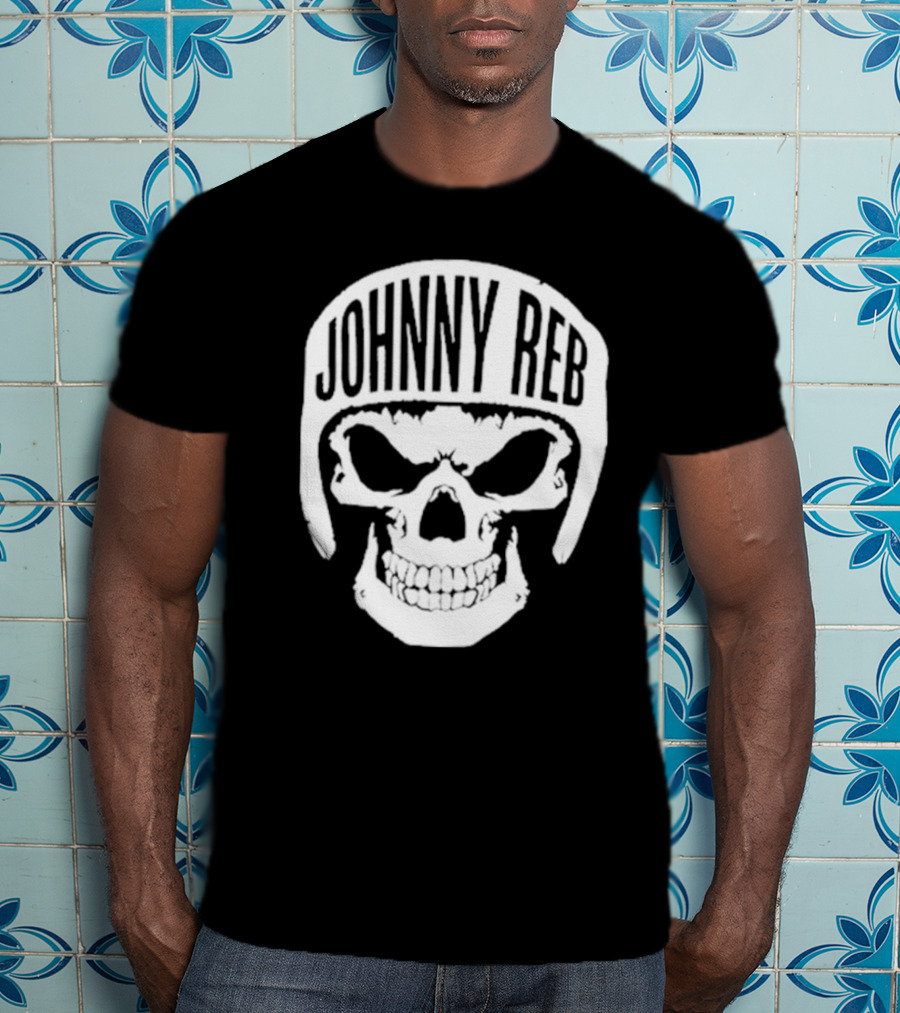 Johnny Reb Skull Helmet Classic T-Shirt