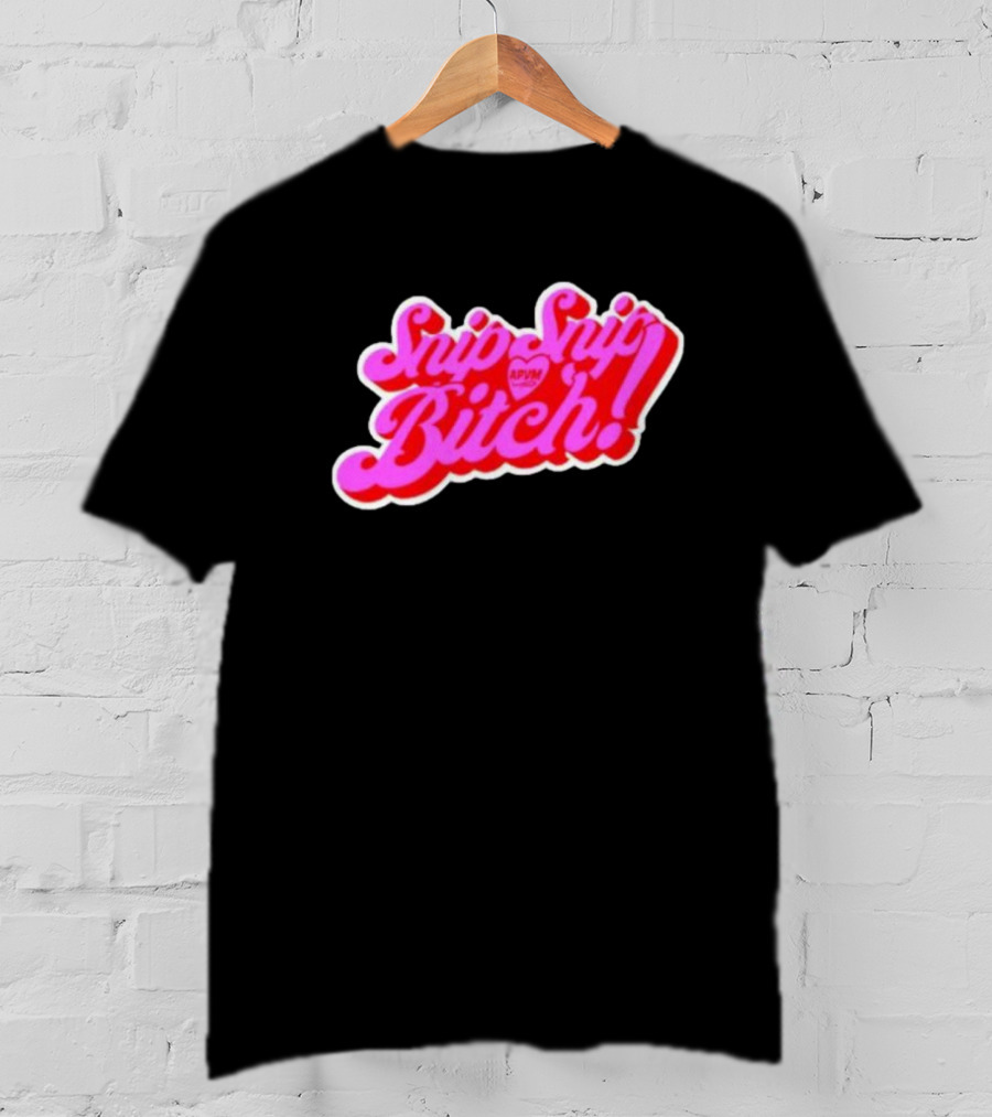 Angeria Paris Snip Snip Bitch APVM Heart Ringer T-Shirt