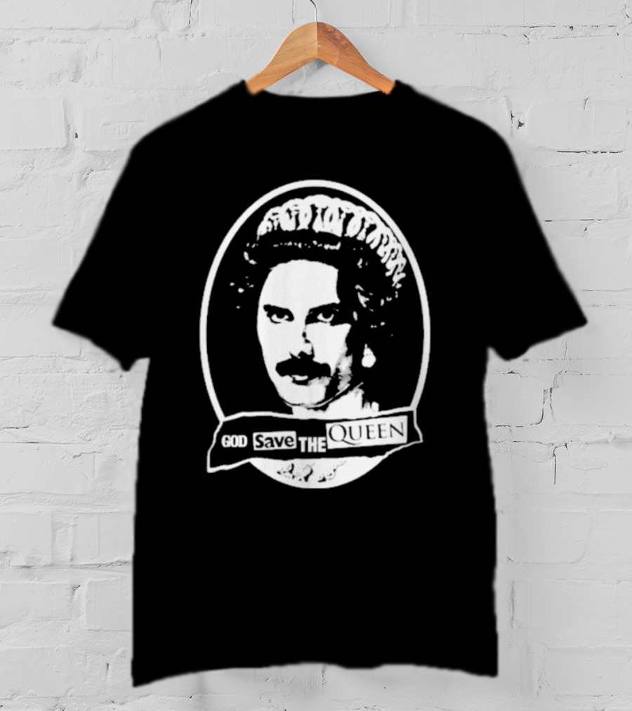 Freddie Mercury God Save The Queen Iconic T-Shirt