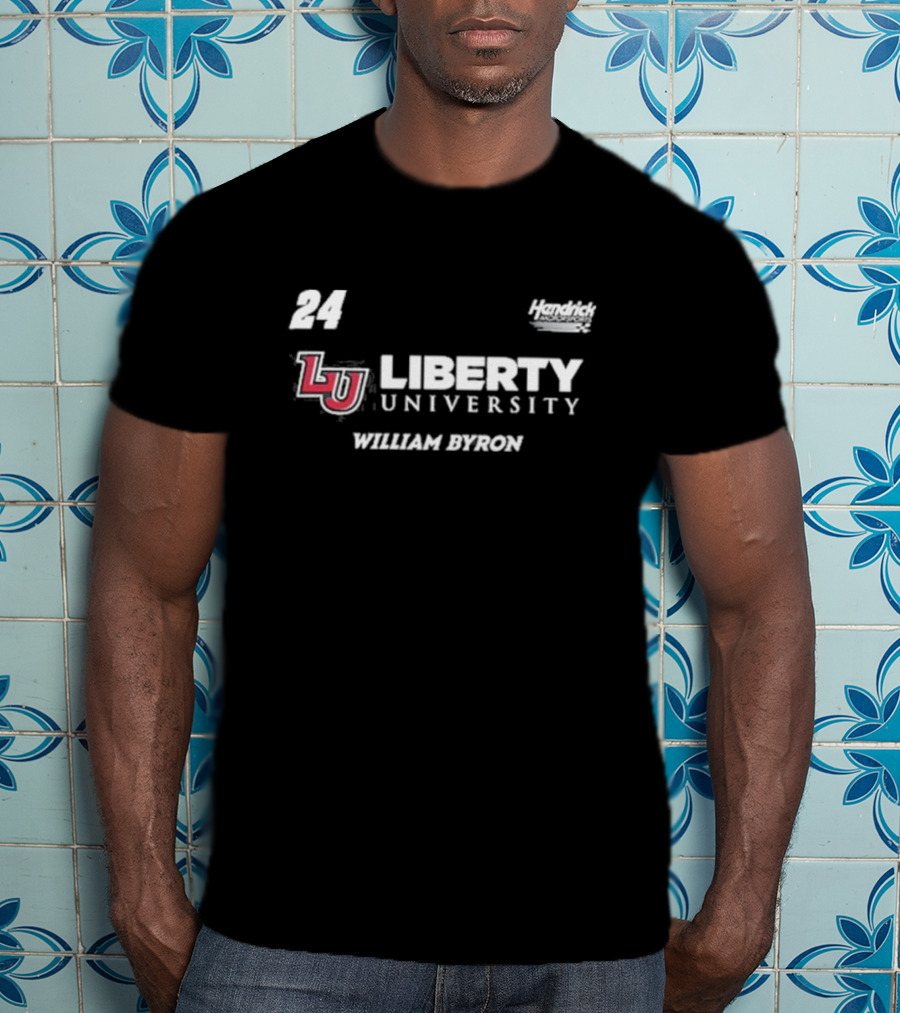Hendrick Motorsports William Byron 24 Liberty University LU T-Shirt