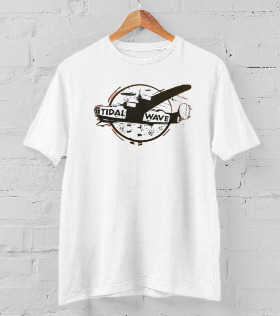 Tidal Wave Plane War Bomber Mission Emblem T-Shirt
