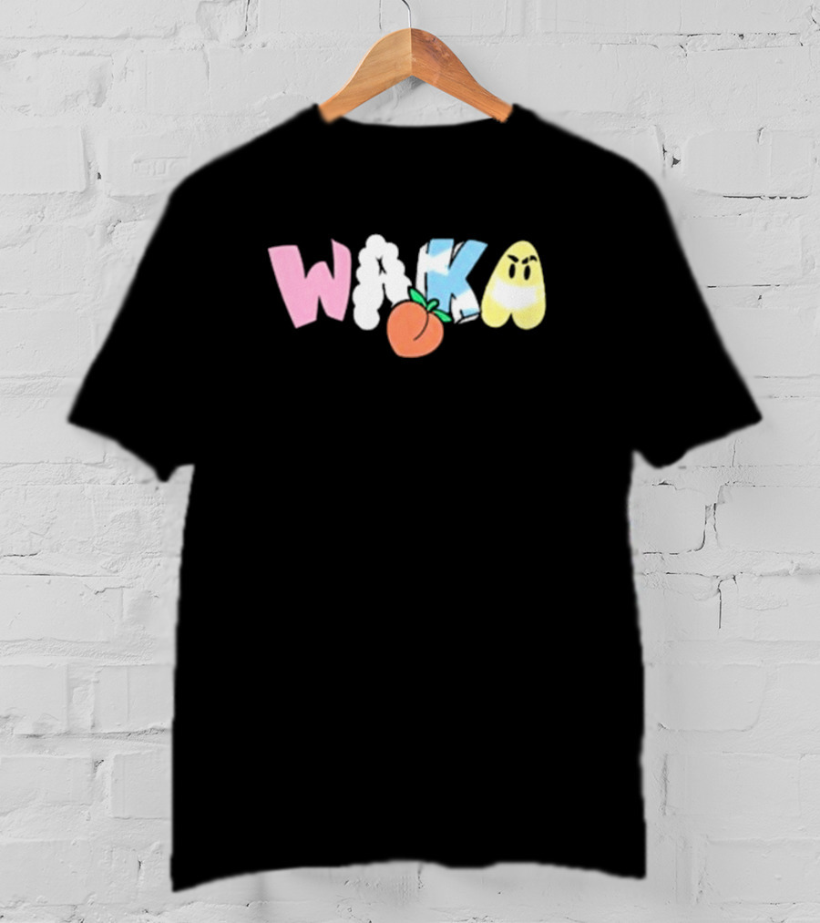 Willito Waka Kulo Y Tetas Peach Emoji Playful Text T-Shirt