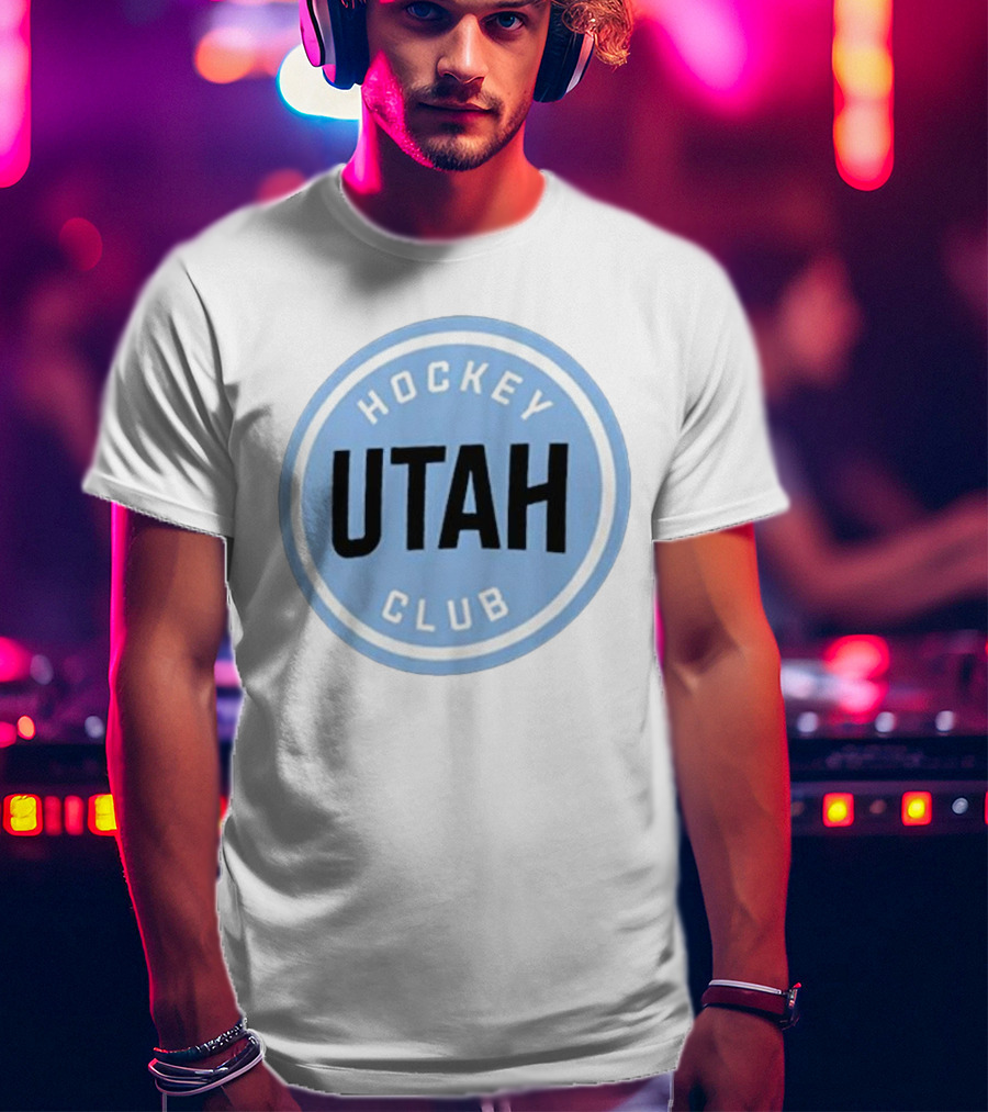 Utah Hockey Club Blue Circular Emblem T-Shirt