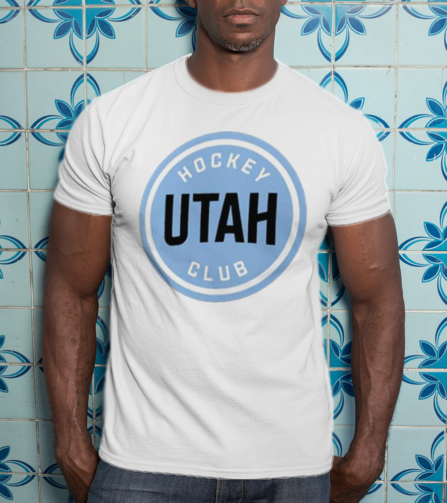 Utah Hockey Club Blue Circular Emblem T-Shirt