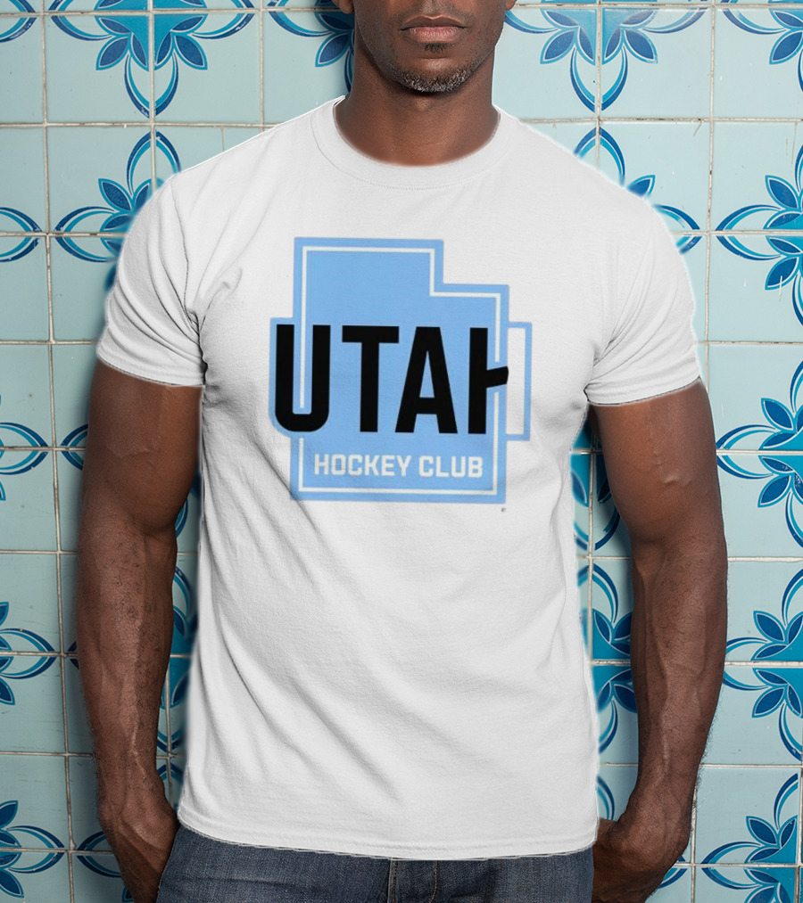 Utah Hockey Club Logo With State Outline T-Shirt
