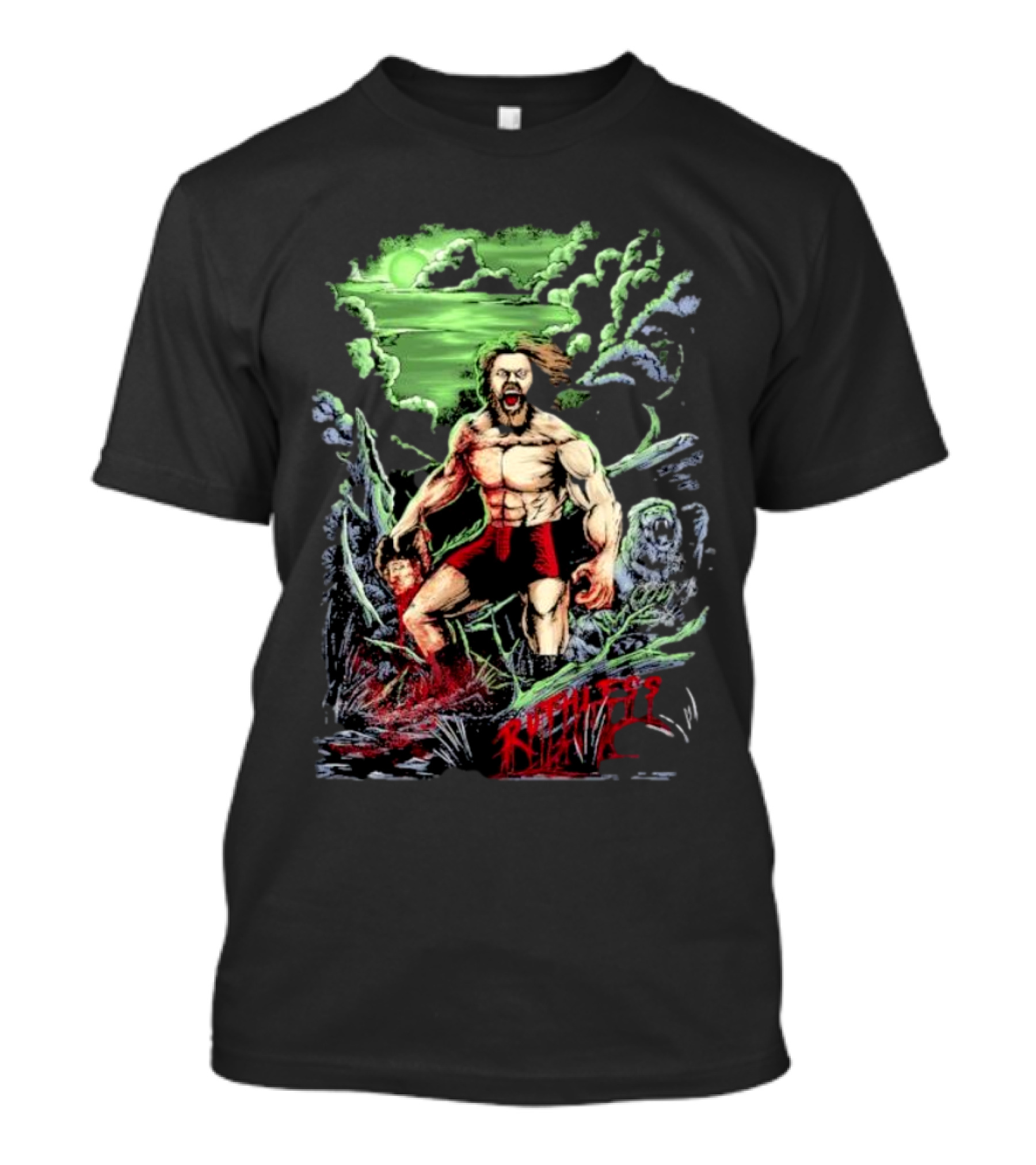 Ruthless Rob Drake Green Wilderness Warrior T-Shirt