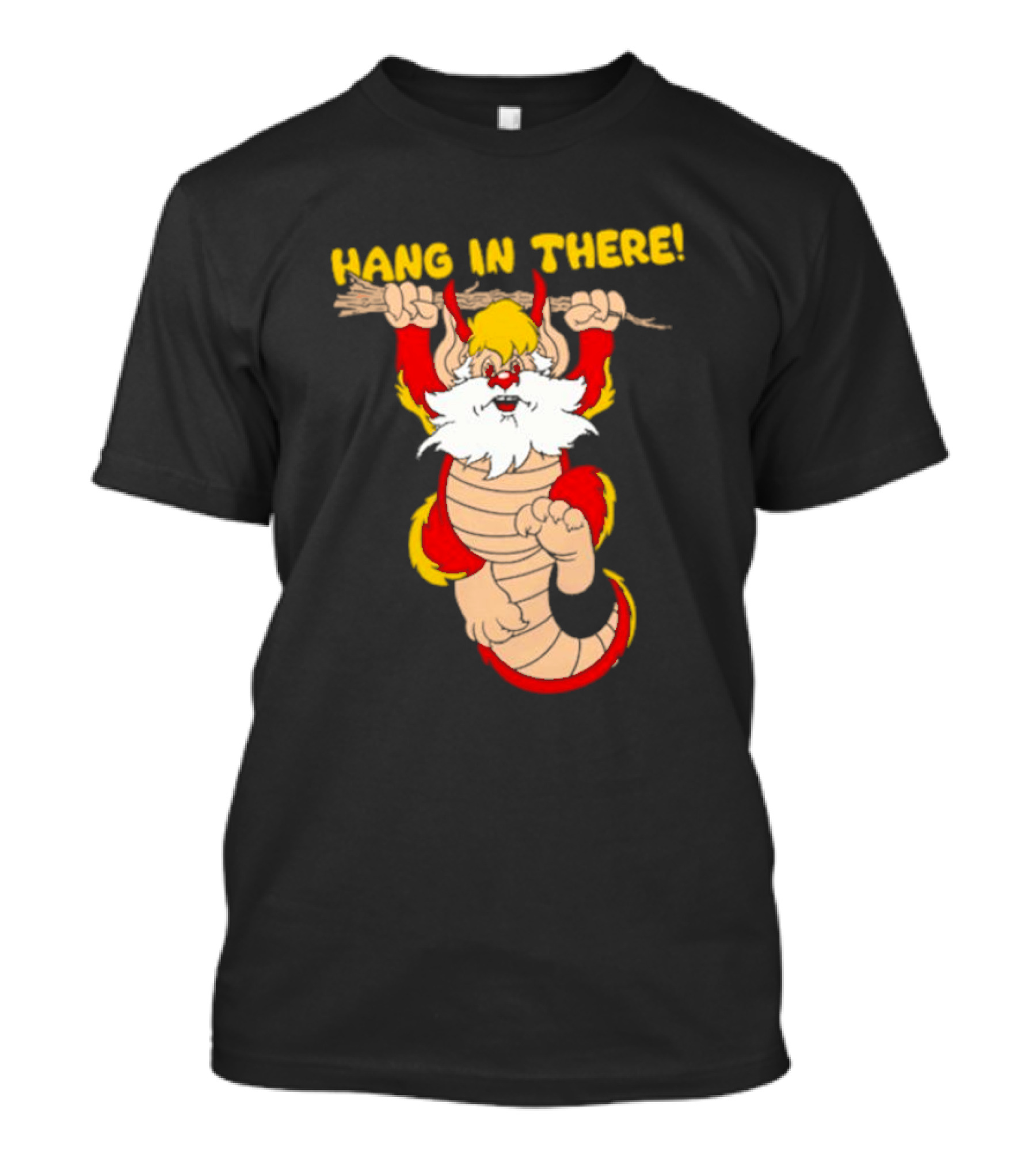 Hang In There Snarf Hanging On Tree Branch T-Shirt