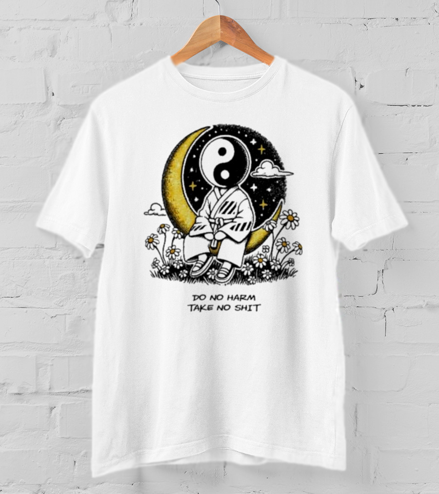 Third Eye Kingdom Yin Yang Moon Do No Harm Take No Shit T-Shirt