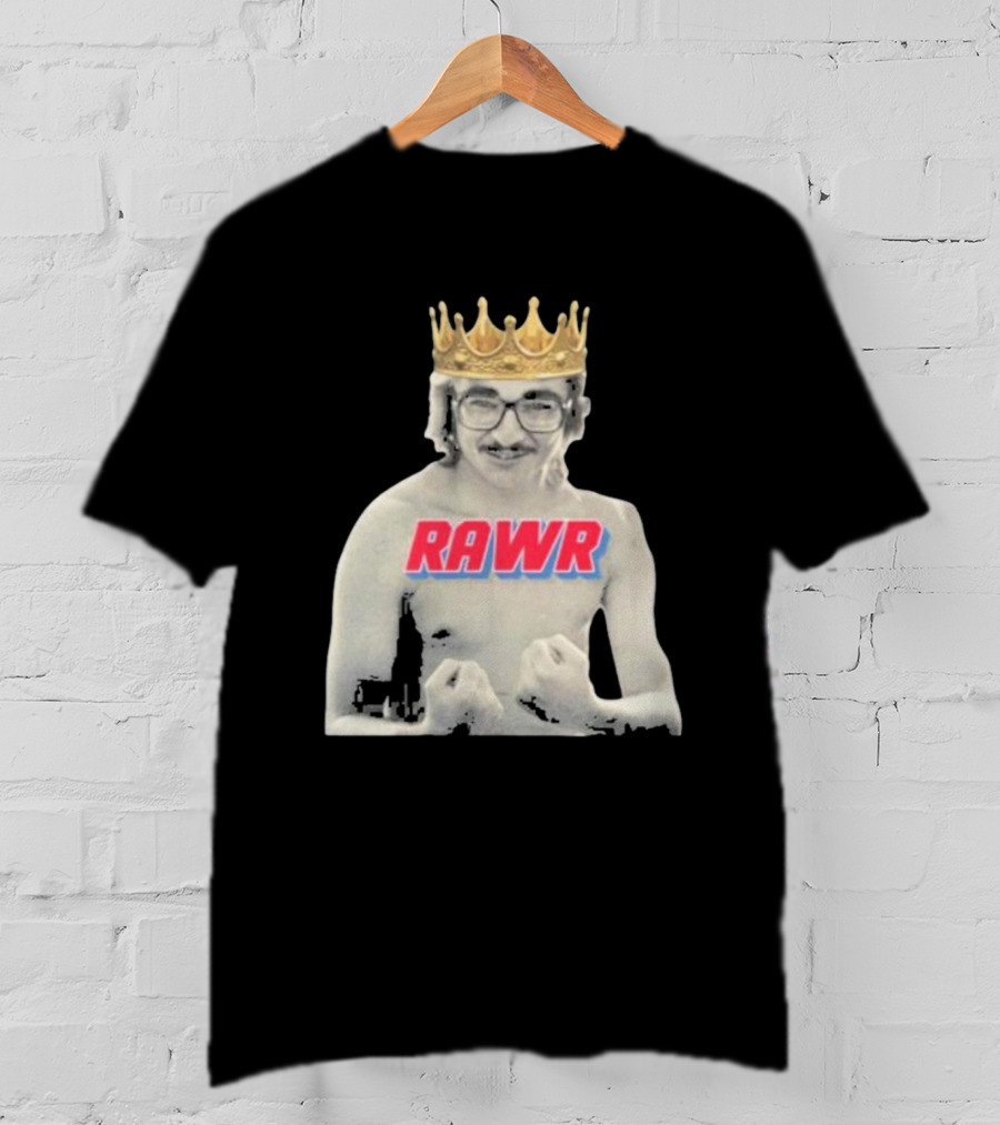 RAWR Young Greg Cote Wearing Crown T-Shirt