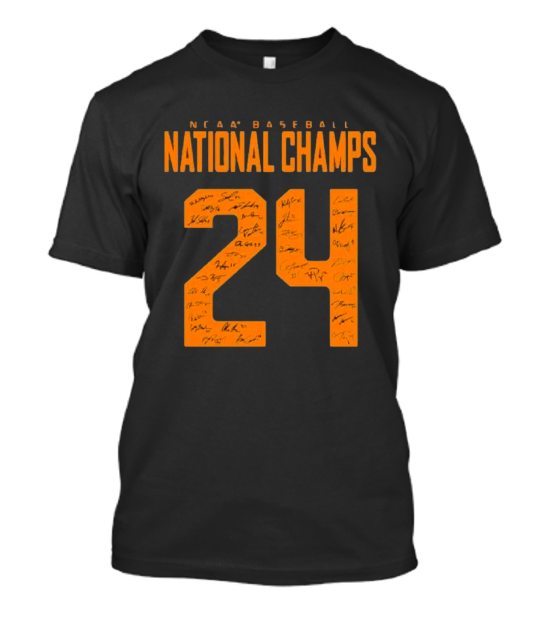 NCAA Baseball National Champs 24 Tennessee Volunteers Signature T-Shirt