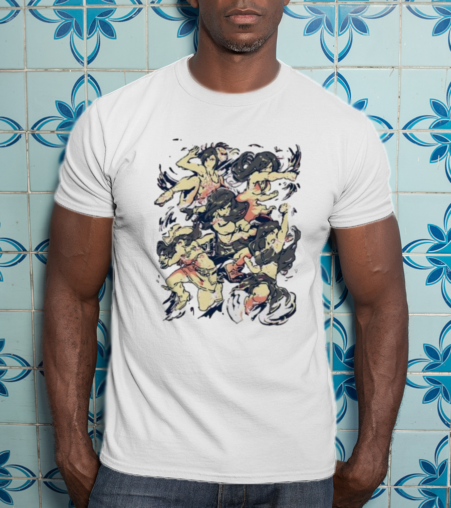 Seventh Heaven HelloWinter Dynamic Character Collage T-Shirt