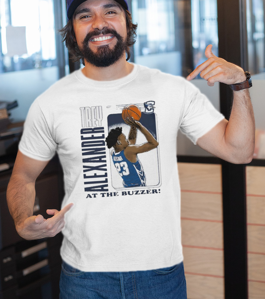 Trey Alexander 23 At The Buzzer Basketball Creighton Bluejays T-Shirt