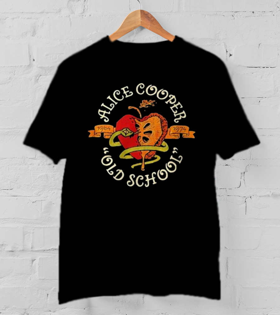 Alice Cooper Old School 1964 1974 Snake And Apple T-Shirt