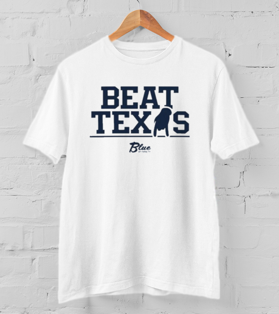 Beat Texas Blue Football Rivalry Spirit T-Shirt