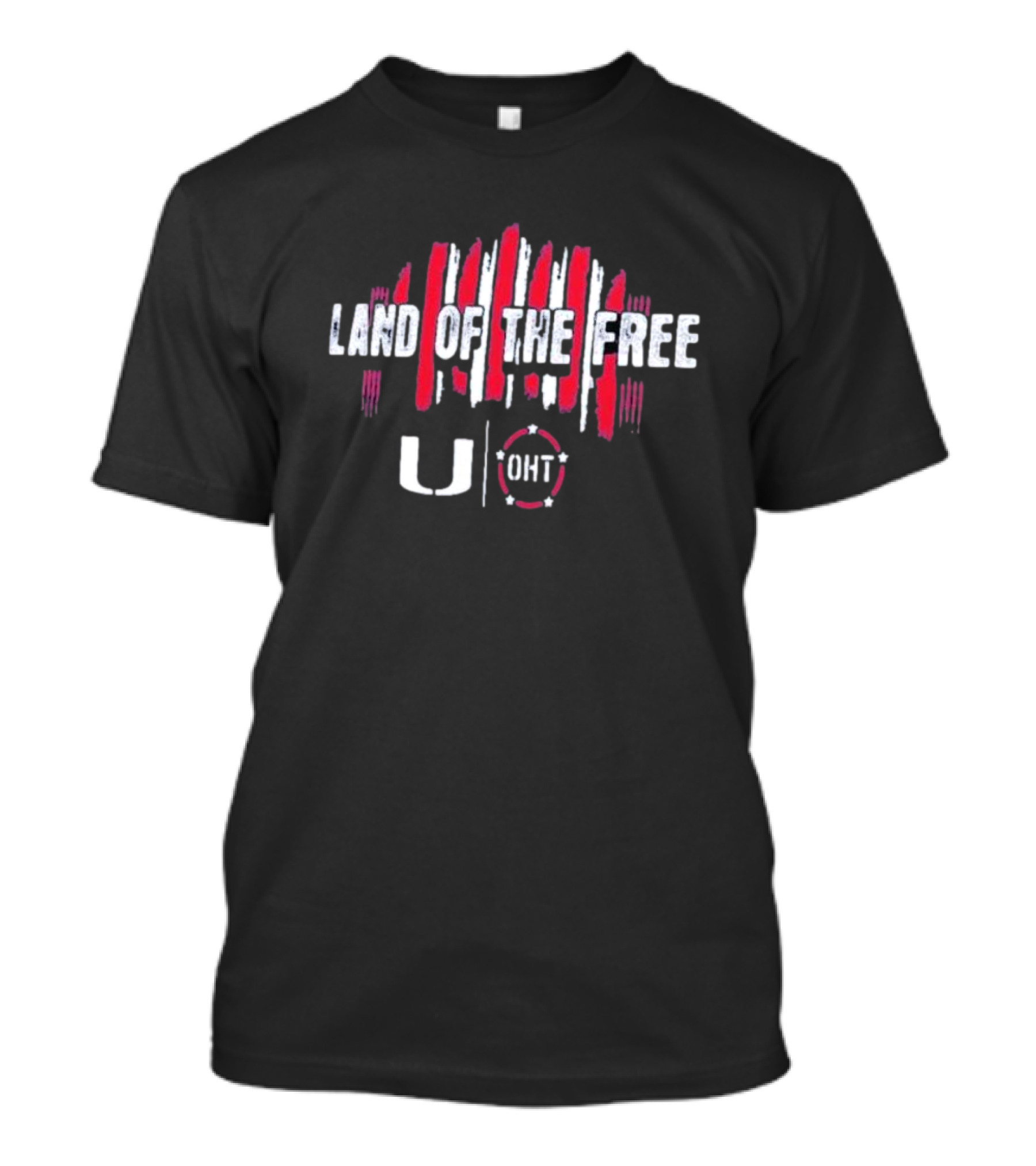 Land Of The Free Miami Hurricanes U OHT T-Shirt