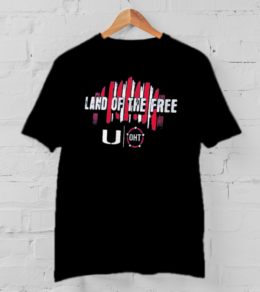 Land Of The Free Miami Hurricanes U OHT T-Shirt