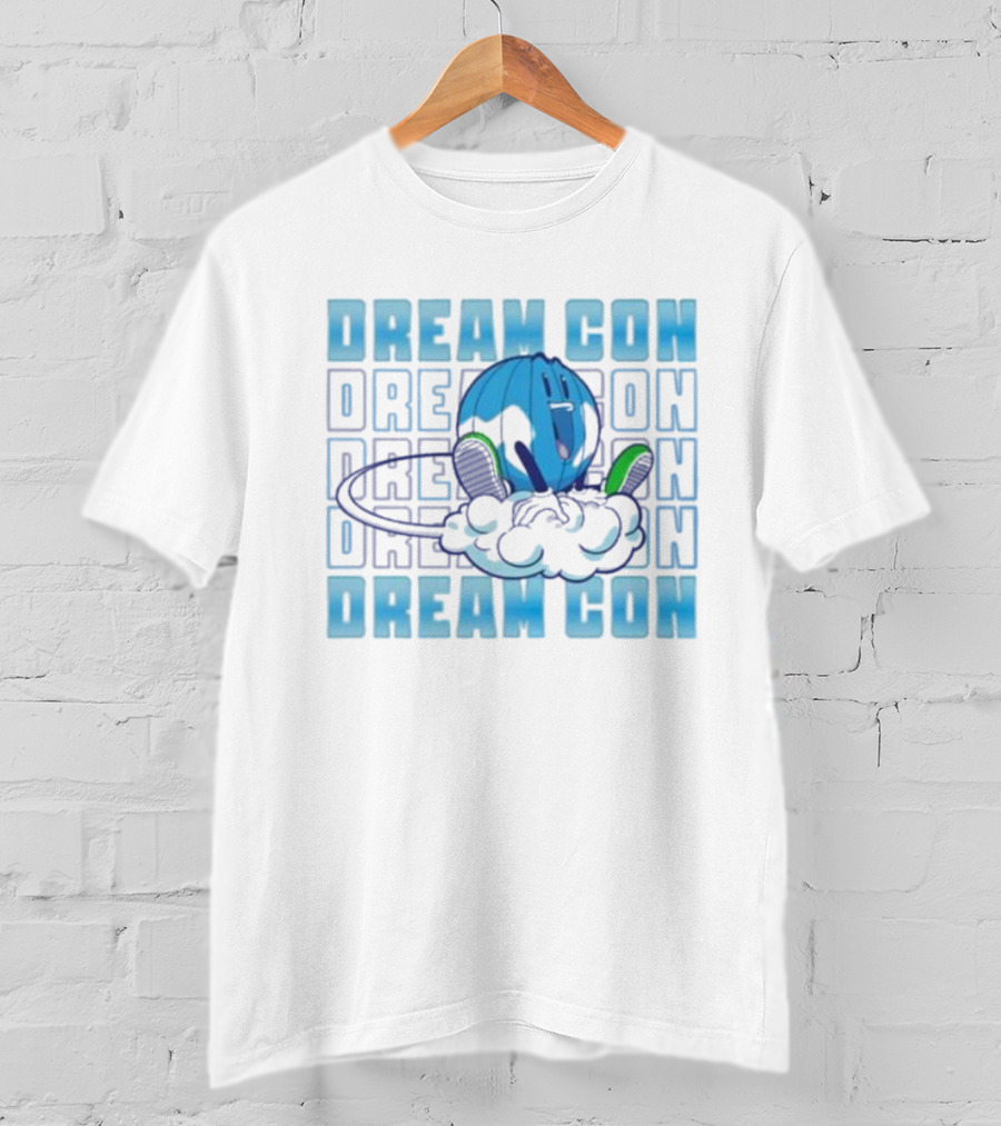 Dream Con Globoy Blue Planet And Sneakers T-Shirt