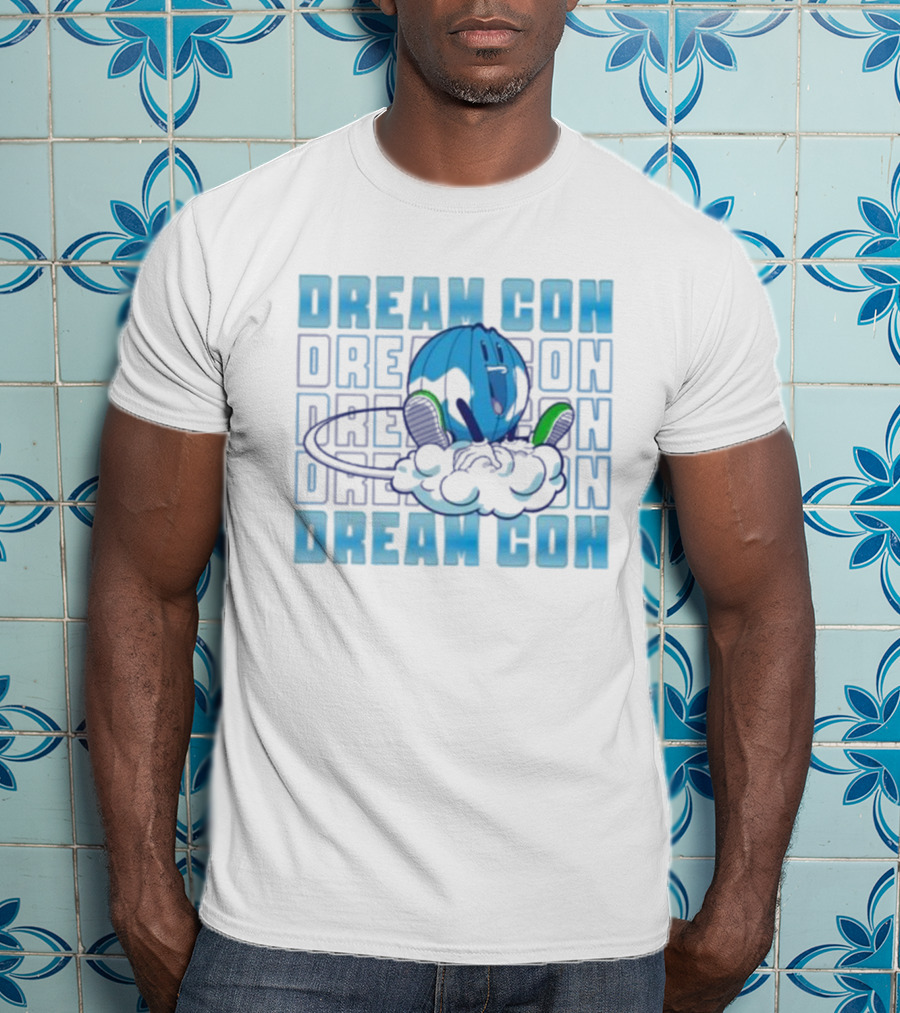 Dream Con Globoy Blue Planet And Sneakers T-Shirt